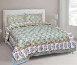 Hand Block Printed Bed Sheet