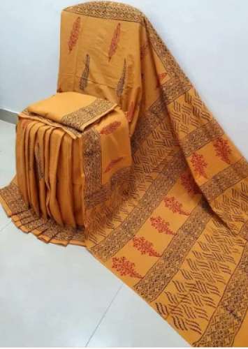 Ladies Casual Cotton saree by Mosato Creation