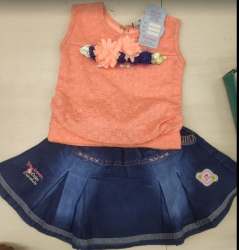 Kids Girls Top Skirt Set