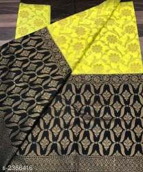 Buy New Fancy Banarasi Silk Saree For Ladies