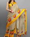 new-arrival-yellow-printed-saree-for-ladies