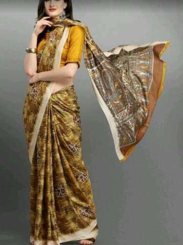 New Collection Printed Saree For Ladies by Manju Creations
