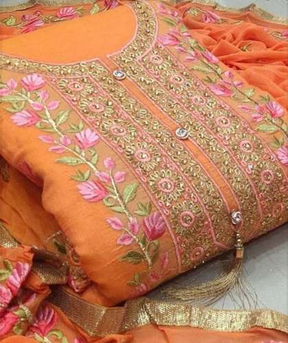 Buy Fancy Cotton Dress Material For Women by Fashion Hunt