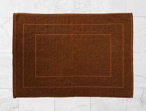 Rekhas Terry Cotton Bathroom Mat White