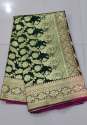 Marvel handloom bridal banarasi saree thumb 2