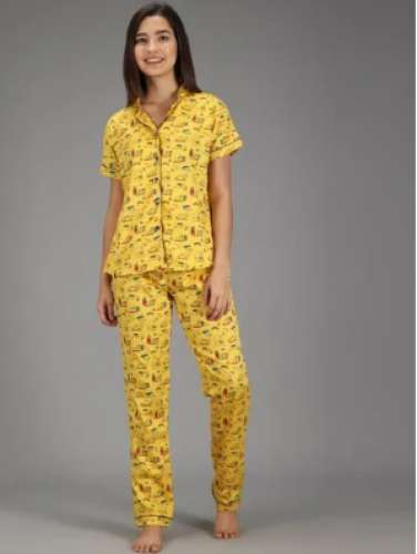 Ladies Cotton Printed Night Suit by Karuna Fab