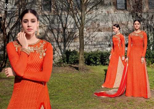 Ladies Designer Semi Stitched Suit by Mahant Creation Pvt Ltd