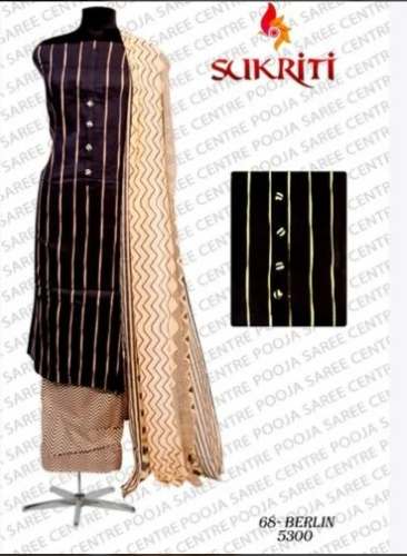 Printed Cotton Unstitch Suit For Women by Pooja Saree Centre