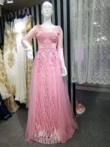 Buy Embroidery Pink Gown For Women by G STUDIO