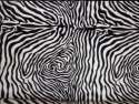 Zebra Print velvet Fabric