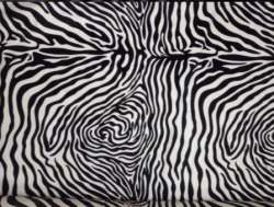 Zebra Print velvet Fabric