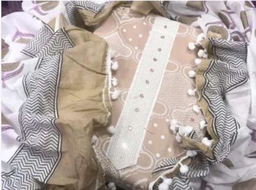 Ladies Jaipuri Print Dress Material