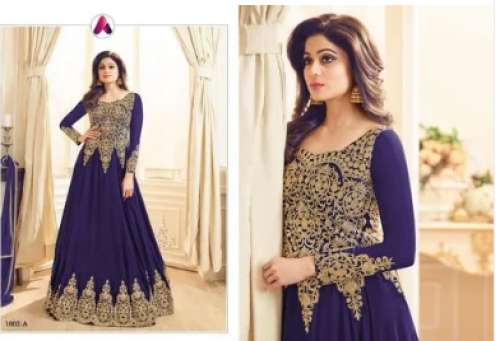 AASHIRVAAD 1002 Embroidery Anarkali Suit by Ruri Enterprise