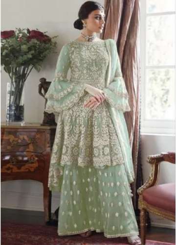 Net Sharara Suit for Ladies by Ruri Enterprise