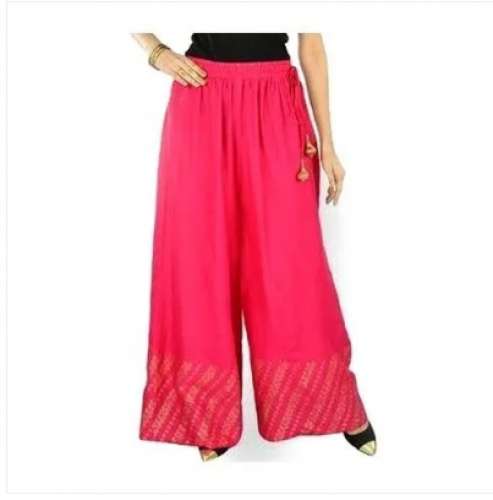 Ladies Cotton Palazzo Pant by Usha Fashion