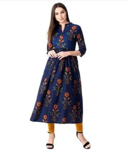 Ladies Floral Printed Kurti by Usha Fashion