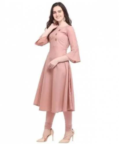 Ladies Plain Rayon Kurti by Usha Fashion