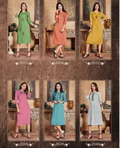 Cotton Embroidered Kurti