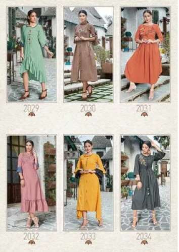 Ladies Cotton Bell Sleeves Kurti by Shree Ganesh Fashions