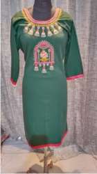 Ladies Cotton Embroidered Kurti