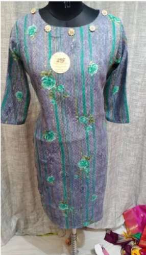 Ladies Printed Cotton Kurti by Chawla And Company