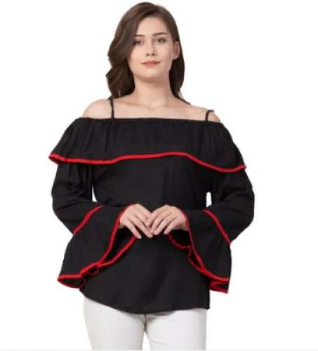 UNIYALS Black Off Shoulder Top
