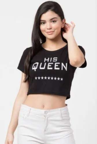 UNIYALS Ladies Printed Crop top