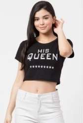 UNIYALS Ladies Printed Crop top