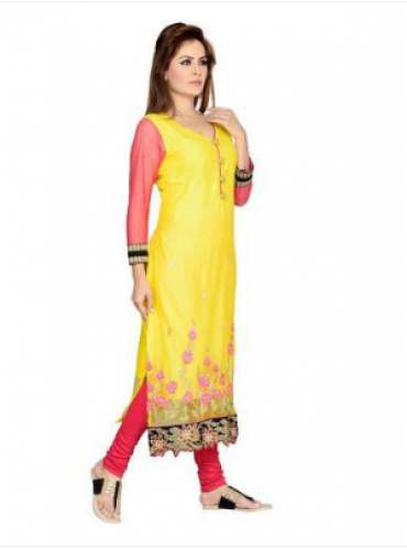 Ladies Cotton Embroidered Kurti by Jai Hind Textiles