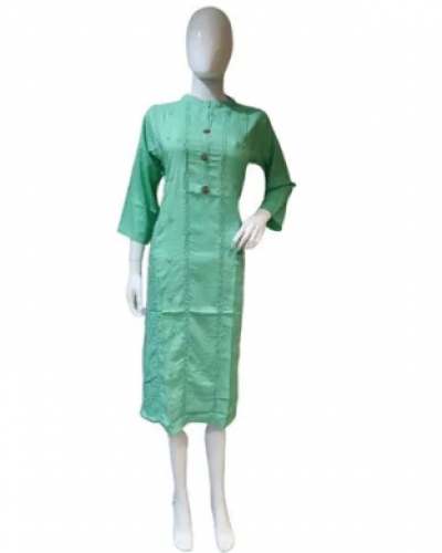 Ladies Plain Rayon Kurti by Sheo Prashad Shambhu Ram Sanghi Wale 