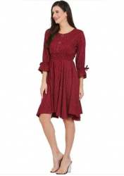 Stylish One Piece Western Midi Dress 