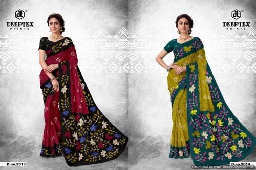  Batik Print Cotton Saree by euphoria creation by Euphoria Creation