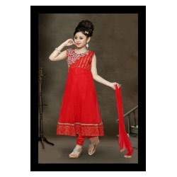 Girl's Red Partywear Suit