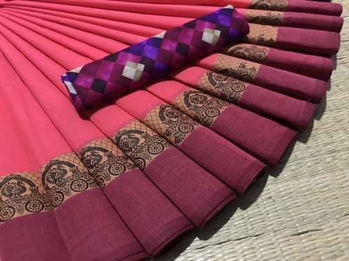 Ladies Chettinad Cotton Saree by Euphoria Creation