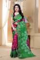 Multi Color Bandhani Saree for Ladies thumb 2