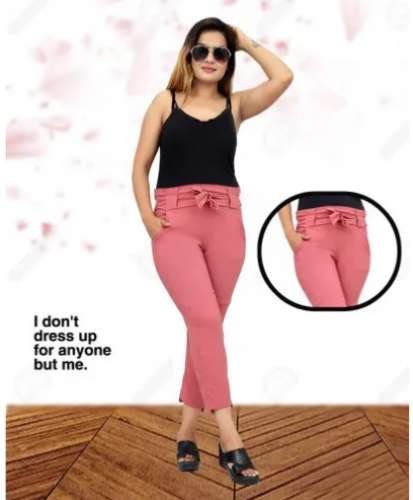 Ladies Skinny Fit Polyester Trousers by Paris Fashion