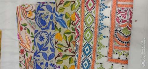 KANTHA STITCH SAREES by Hensh Exclusive sarees