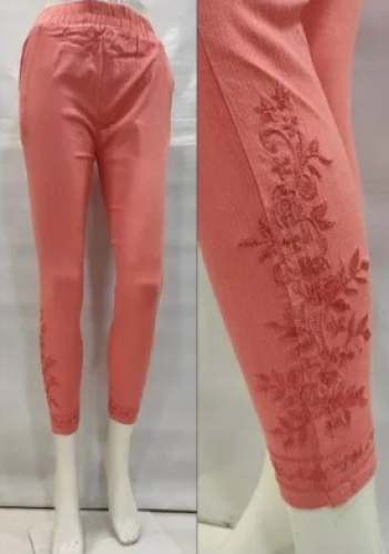 Lycra Streachable Embroidered Pant for Girls by Mittal Creation