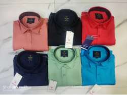 ALLEN SOLLY Cotton Plain Shirt