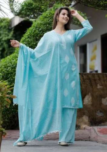 Rayon Palazzo Kurti Set