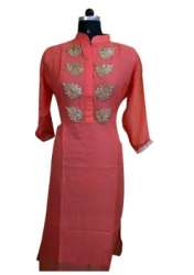 Ladies Cotton Embroidered Kurti