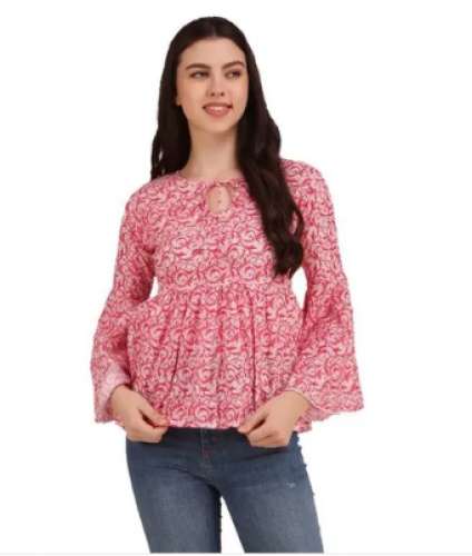 Trendyrabbit Ruffle Sleeve Cotton Top