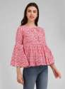 Trendyrabbit Ruffle Sleeve Cotton Top thumb 1