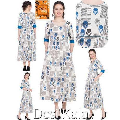 Desi Kala Casual Printed Kurti by Desi Kala