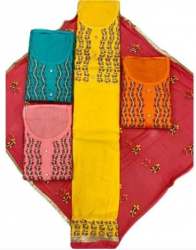 Stylish Unstitch Cotton Embroidered Dress Material