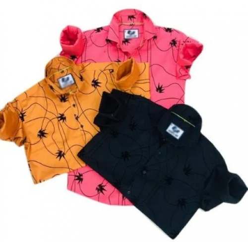 Printed Cotton Lycra Mens Shirt 
