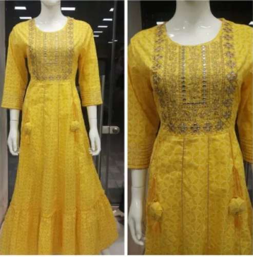 Ladies Stylish Anarkali Kurti by Shivasri Textiles