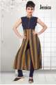 Jessica Sleeveless Synthetic Kurti