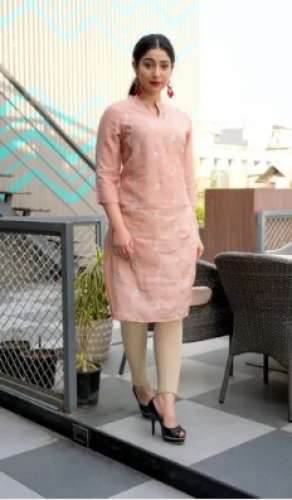 Fangio Ladies Muslin Gota Work Kurti by Saga Filamentary Apparels LLP