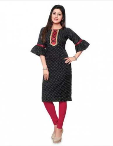 Polka Dots Printed Kurti by Ayukti Fashion Private Limited